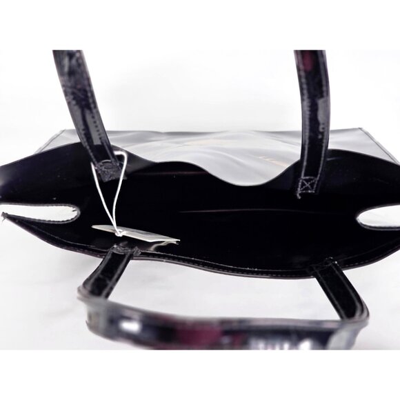 NWT Ted Baker Women's Black Patent Leather Feline Cat-Shaped Icon Tote Bag 391 - Picture 11 of 12